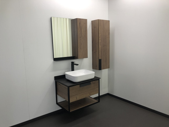 Тумба с раковиной Comforty Кельн 75 00004149065 подвесная Дуб темный Тумба с раковиной Comforty Кельн 75 00004149065 подвесная Дуб темный