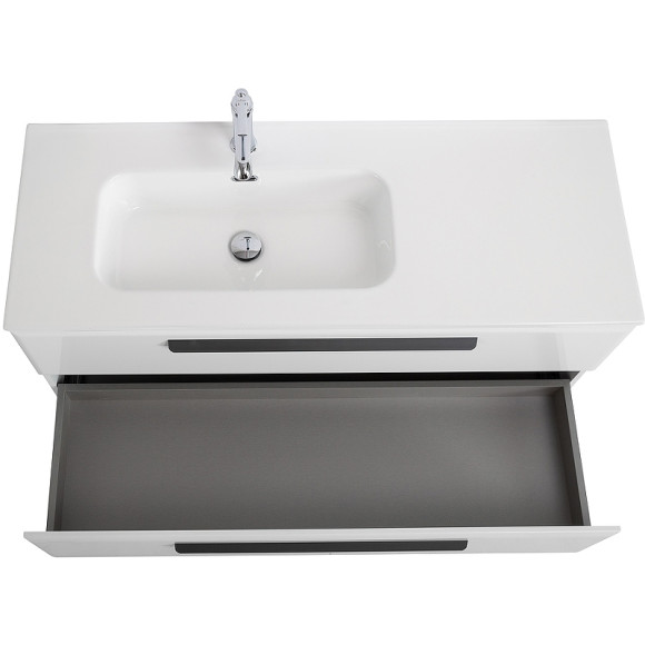 Тумба под раковину Cezares Eco-Cer-N 120 L ECO-CER-N-1200-2C-SO-BL-L подвесная Bianco Lucido без ручек