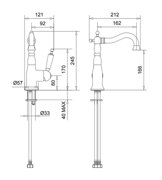 Смеситель для раковины Migliore Oxford 19134 Хром
