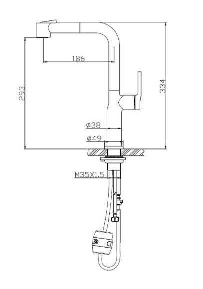 Смеситель для кухни BelBagno BB-LAM60-IN Сатин