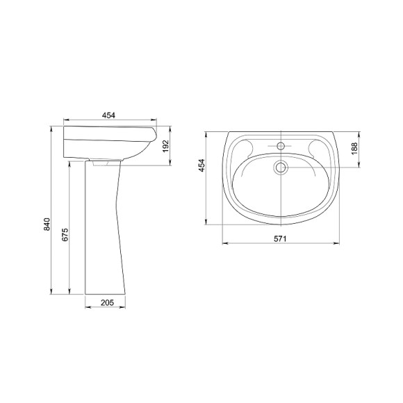 Раковина Santeri Воротынский 55 1.3111.7.S00.10B.0 Белая Раковина Santeri Воротынский 55 1.3111.7.S00.10B.0 Белая