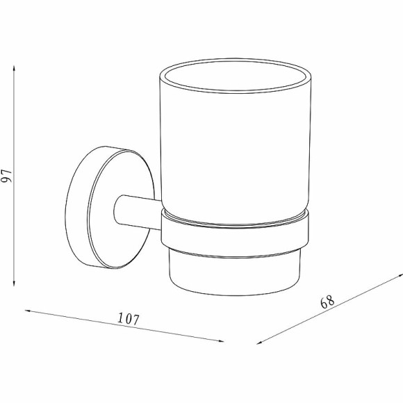 Стакан для зубных щеток Damixa Scandi Pro HASP34300 Хром Стакан для зубных щеток Damixa Scandi Pro HASP34300 Хром
