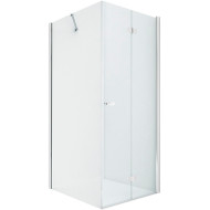 Душевой уголок New Trendy New Soleo Chrome 90х110 R D-0153A/D-0150B профиль Хром стекло прозрачное