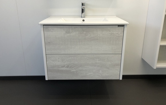 Тумба с раковиной Comforty Женева 75 00004137097 подвесная Дуб белый Тумба с раковиной Comforty Женева 75 00004137097 подвесная Дуб белый