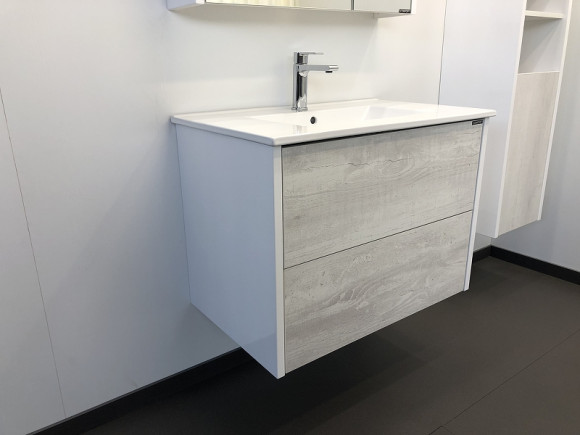 Тумба с раковиной Comforty Женева 75 00004137097 подвесная Дуб белый Тумба с раковиной Comforty Женева 75 00004137097 подвесная Дуб белый