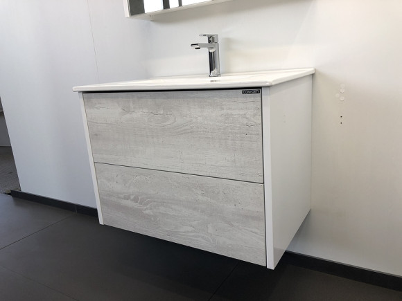 Тумба с раковиной Comforty Женева 75 00004137097 подвесная Дуб белый Тумба с раковиной Comforty Женева 75 00004137097 подвесная Дуб белый