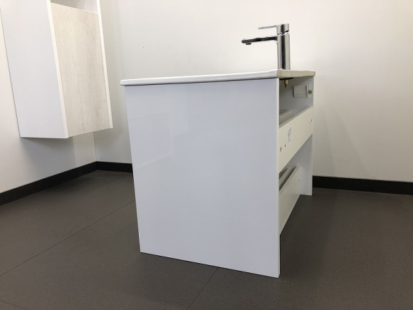 Тумба с раковиной Comforty Женева 75 00004137097 подвесная Дуб белый Тумба с раковиной Comforty Женева 75 00004137097 подвесная Дуб белый