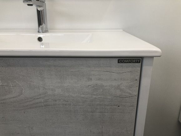 Тумба с раковиной Comforty Женева 75 00004137097 подвесная Дуб белый Тумба с раковиной Comforty Женева 75 00004137097 подвесная Дуб белый