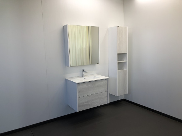 Тумба с раковиной Comforty Женева 75 00004137097 подвесная Дуб белый Тумба с раковиной Comforty Женева 75 00004137097 подвесная Дуб белый