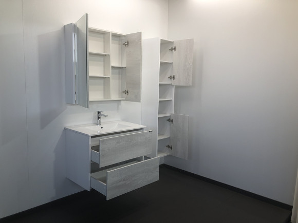 Тумба с раковиной Comforty Женева 75 00004137097 подвесная Дуб белый Тумба с раковиной Comforty Женева 75 00004137097 подвесная Дуб белый