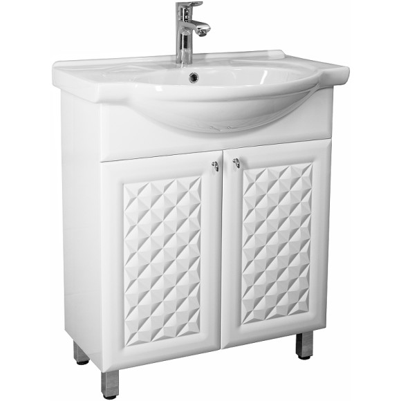 Тумба под раковину Style Line Канна 75 ЛС-00002283 Белый глянец Тумба под раковину Style Line Канна 75 ЛС-00002283 Белый глянец