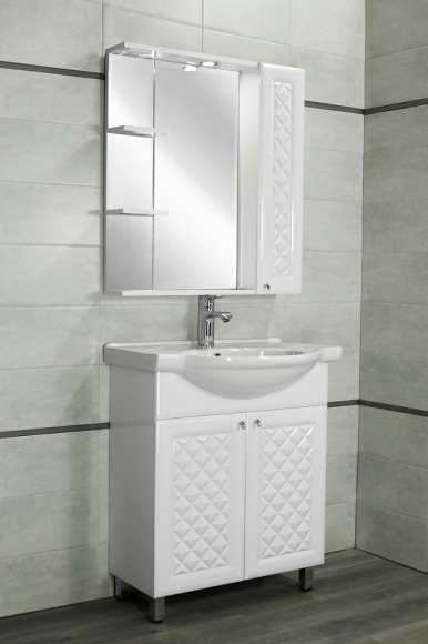 Тумба под раковину Style Line Канна 75 ЛС-00002283 Белый глянец Тумба под раковину Style Line Канна 75 ЛС-00002283 Белый глянец