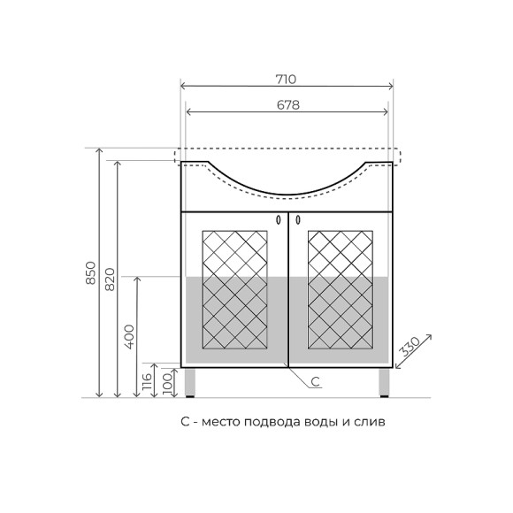 Тумба под раковину Style Line Канна 75 ЛС-00002283 Белый глянец Тумба под раковину Style Line Канна 75 ЛС-00002283 Белый глянец
