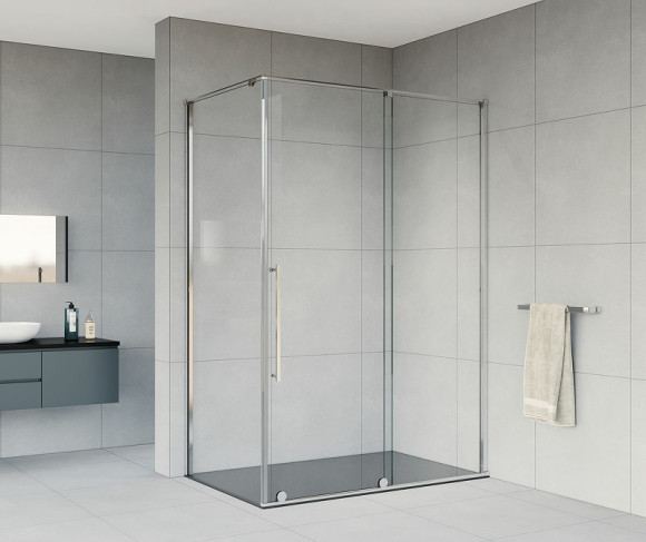 Душевой уголок Vincea Arno 150x90 VSR-1A9015CL профиль Хром стекло прозрачное