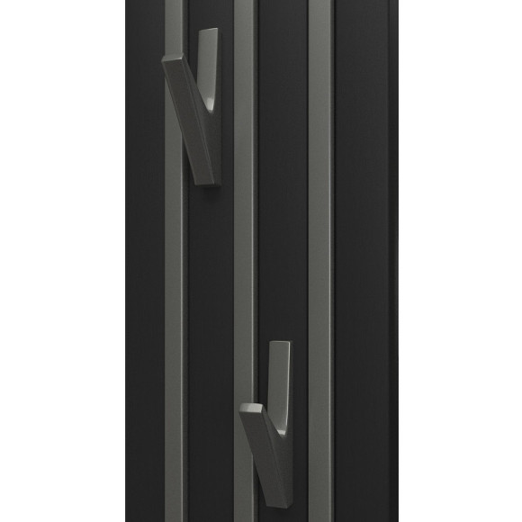 Электрический полотенцесушитель Point Пиано PN19722BGB 150x1200 диммер слева Черный Графит блеск Электрический полотенцесушитель Point Пиано PN19722BGB 150x1200 диммер слева Черный Графит блеск