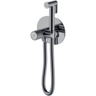 Гигиенический душ со смесителем Boheme Tech 157-SGM Оружейная сталь глянцевая