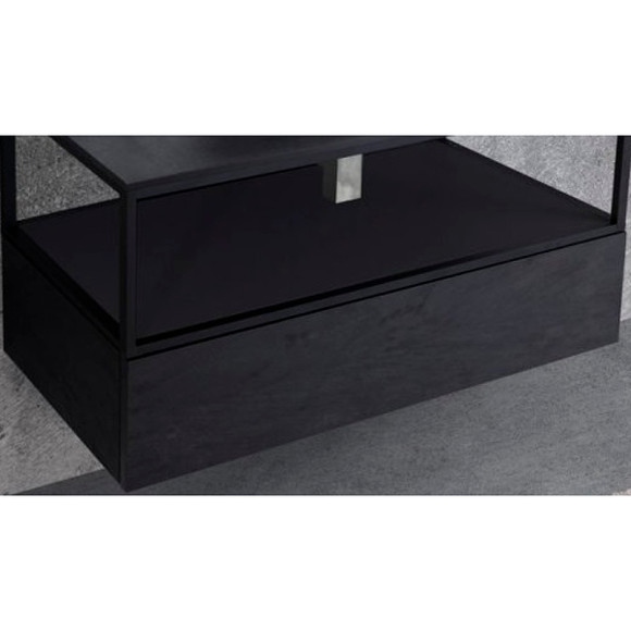 Тумба Cezares Cadro 70 CADRO-70-1C-SO-NR-BLUM подвесная Nero Тумба Cezares Cadro 70 CADRO-70-1C-SO-NR-BLUM подвесная Nero