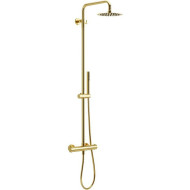 Душевая система Excellent Pi Rain Termo Round ARAC.SY.107GL с термостатом Золото