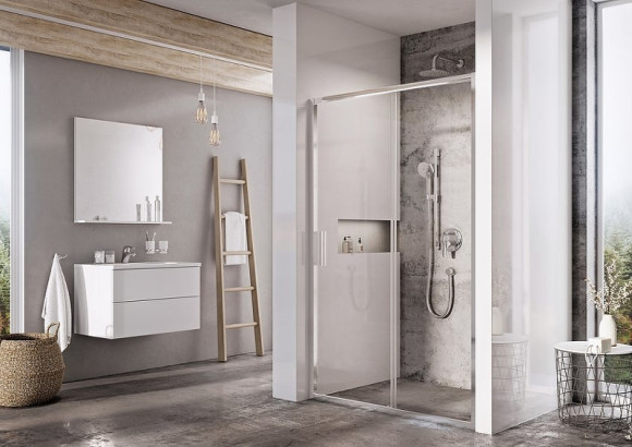 Душевая дверь Ravak Blix Slim BLSDP2-120 X0PMG0C00Z1 профиль Хром стекло Transparent Душевая дверь Ravak Blix Slim BLSDP2-120 X0PMG0C00Z1 профиль Хром стекло Transparent