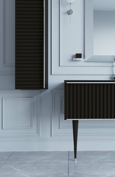 Шкаф пенал Boheme Armadi Art Vallessi Avantgarde Canale 35 846-BCR подвесной Черный Хром Шкаф пенал Boheme Armadi Art Vallessi Avantgarde Canale 35 846-BCR подвесной Черный Хром