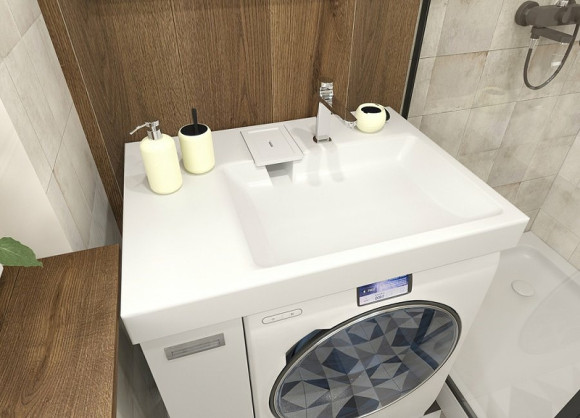 Тумба с раковиной Эстет Riga Luxe L 80 ФР-00009660 Белая