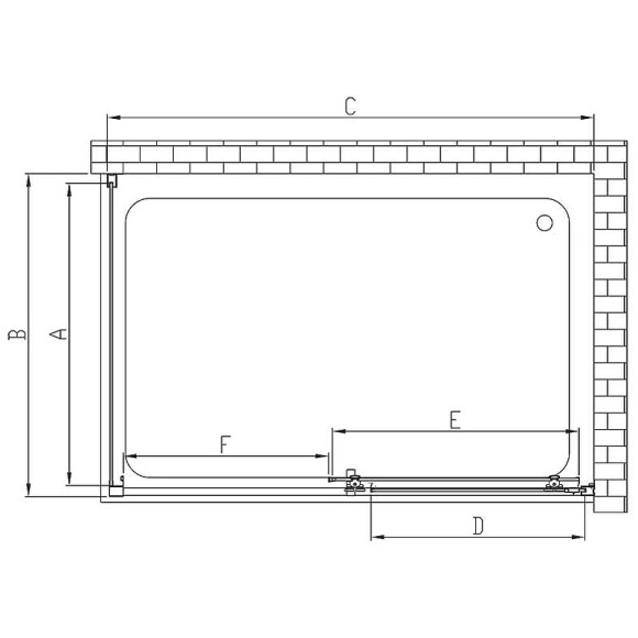 Душевой уголок Vincea Alpha 140x90 VSR-3AL9014CLG профиль Брашированное золото стекло прозрачное