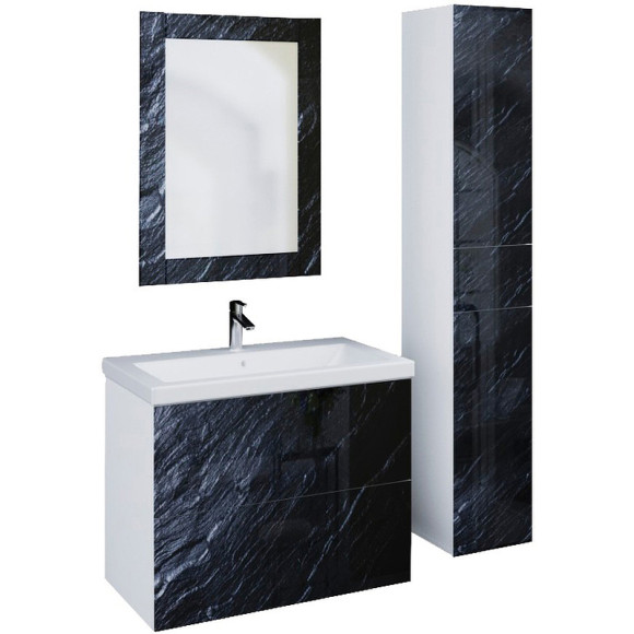 Зеркало Marka One Glass 60x80 У73246 с подсветкой Black stone Зеркало Marka One Glass 60x80 У73246 с подсветкой Black stone