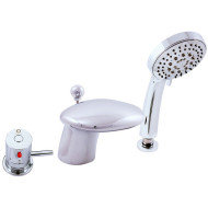 Смеситель на борт ванны Rav Slezak Dunaj Termostat DT271.5S с термостатом Хром