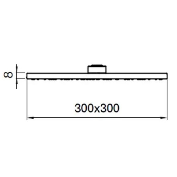 Верхний душ Webert AC1013015STEEL Хром Верхний душ Webert AC1013015STEEL Хром