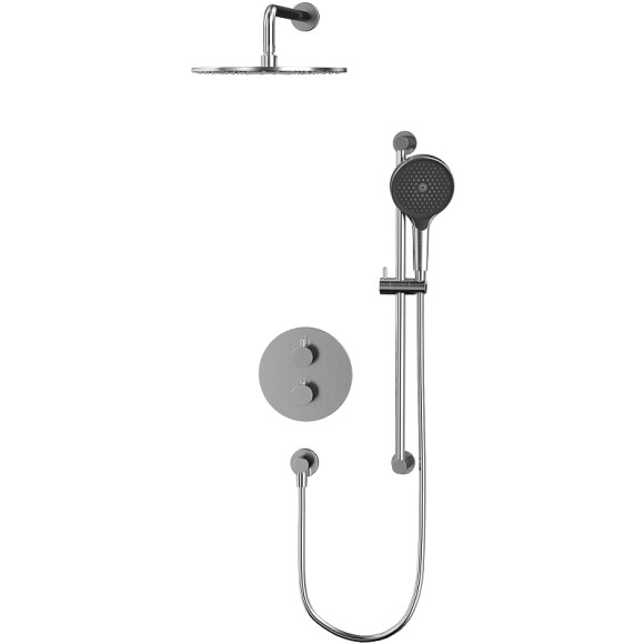 Душевая система Whitecross Y brushed nickel YSET09TOPNIB с термостатом Брашированный никель Душевая система Whitecross Y brushed nickel YSET09TOPNIB с термостатом Брашированный никель