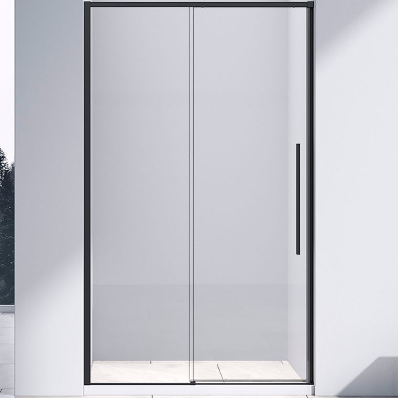 Душевая дверь Vincea Slim-N 110 VDS-4SN110CLB профиль Черный стекло прозрачное