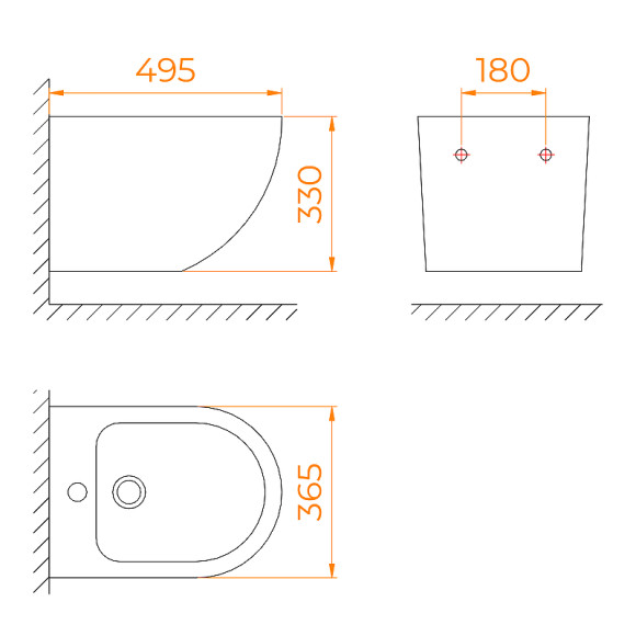 Биде RGW SW-80 65430280-01 подвесное Белое Биде RGW SW-80 65430280-01 подвесное Белое