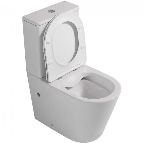 Унитаз компакт Abber Bequem AC1112 с бачком и сиденьем Микролифт Унитаз компакт Abber Bequem AC1112 с бачком и сиденьем Микролифт