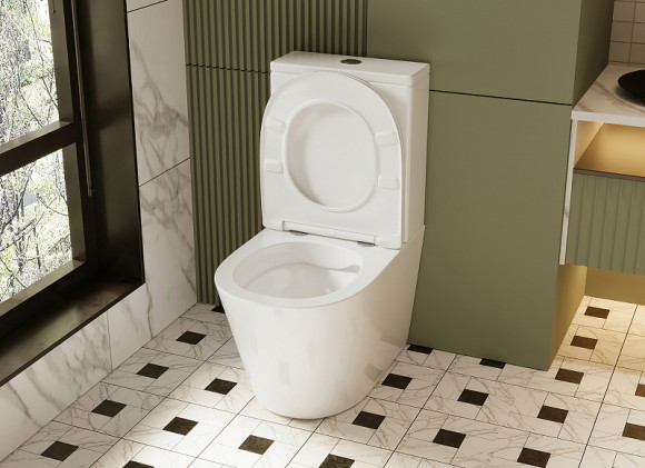 Унитаз компакт Abber Bequem AC1112 с бачком и сиденьем Микролифт Унитаз компакт Abber Bequem AC1112 с бачком и сиденьем Микролифт