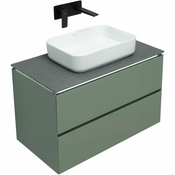 Тумба под раковину Allen Brau Infinity 85 1.21001.CGM подвесная Олива матовая Тумба под раковину Allen Brau Infinity 85 1.21001.CGM подвесная Олива матовая