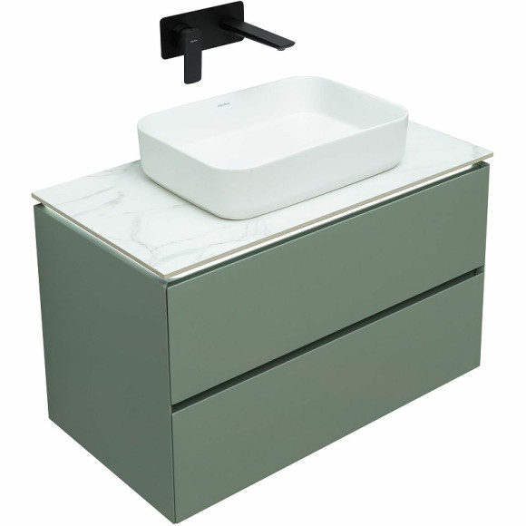 Тумба под раковину Allen Brau Infinity 85 1.21001.CGM подвесная Олива матовая Тумба под раковину Allen Brau Infinity 85 1.21001.CGM подвесная Олива матовая