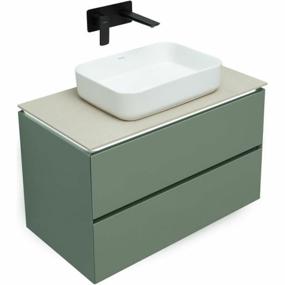 Тумба под раковину Allen Brau Infinity 85 1.21001.CGM подвесная Олива матовая Тумба под раковину Allen Brau Infinity 85 1.21001.CGM подвесная Олива матовая