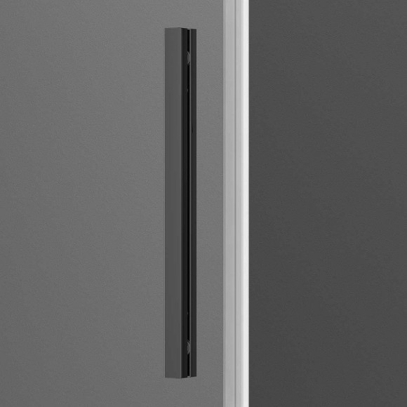 Душевой уголок Vincea Soft 110x90 VSR-3SO9011CLGM профиль Вороненая сталь стекло прозрачное