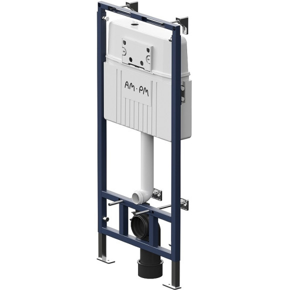 Комплект унитаза с инсталляцией AM.PM Sense FlashClean IS100101.741701 с сиденьем Микролифт и Белой глянцевой клавишей смыва Комплект унитаза с инсталляцией AM.PM Sense FlashClean IS100101.741701 с сиденьем Микролифт и Белой глянцевой клавишей смыва