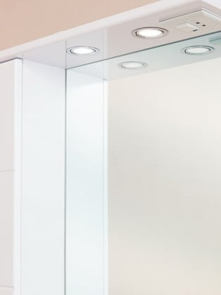 Зеркало со шкафом Onika Балтика 67.02 L 206701 с подсветкой Белое