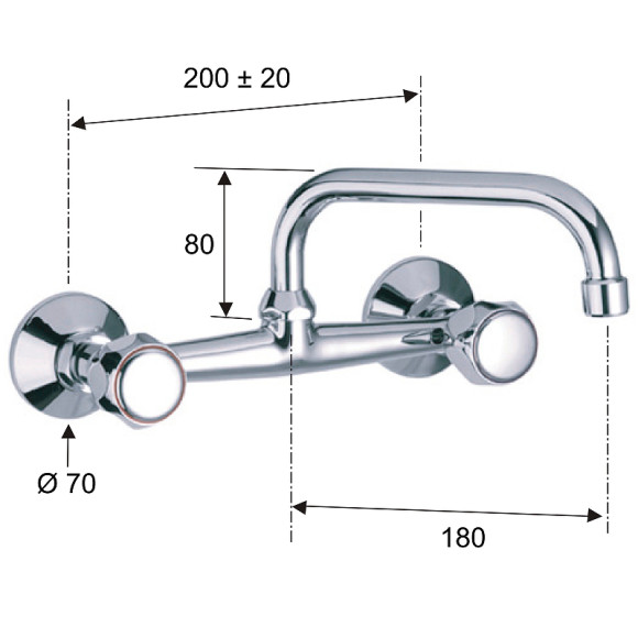 Смеситель для кухни Remer Y-YG 41LSY Хром Смеситель для кухни Remer Y-YG 41LSY Хром