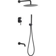 Душевая система Boheme Uno 464-2-B Черная
