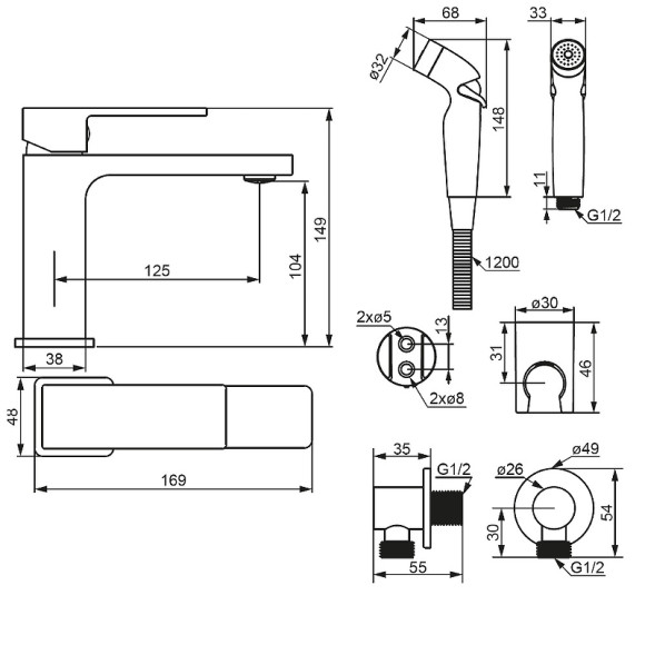 Смеситель для раковины Damixa Gala 530300000 Хром