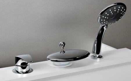 Смеситель на борт ванны Bravat Niagara F5140197CP-RUS Хром