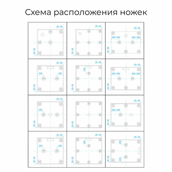 Душевой поддон из искусственного камня RGW Stone Tray ST-W 100х100 16152010-01 Белый