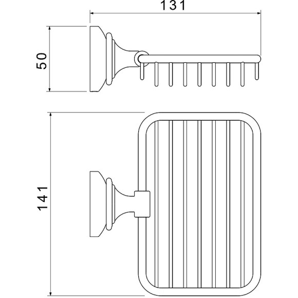 Мыльница Aquatek Классик AQ4533PG Золото
