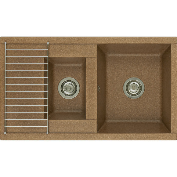 Кухонная мойка Aquaton Делия 87 1A716232DE270 Терракотовая