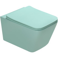 Унитаз SantiLine SL-5007LG подвесной Светло-зелёный матовый с сиденьем Микролифт