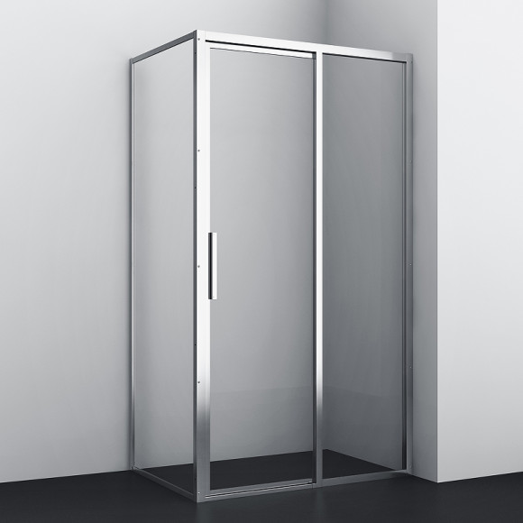 Душевой уголок WasserKRAFT Lopau 120x90 32S07R профиль Хром стекло прозрачное