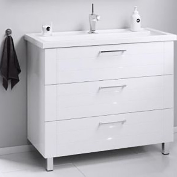 Тумба под раковину Aqwella Манчестер 100 MAN01103 Белый глянец Тумба под раковину Aqwella Манчестер 100 MAN01103 Белый глянец